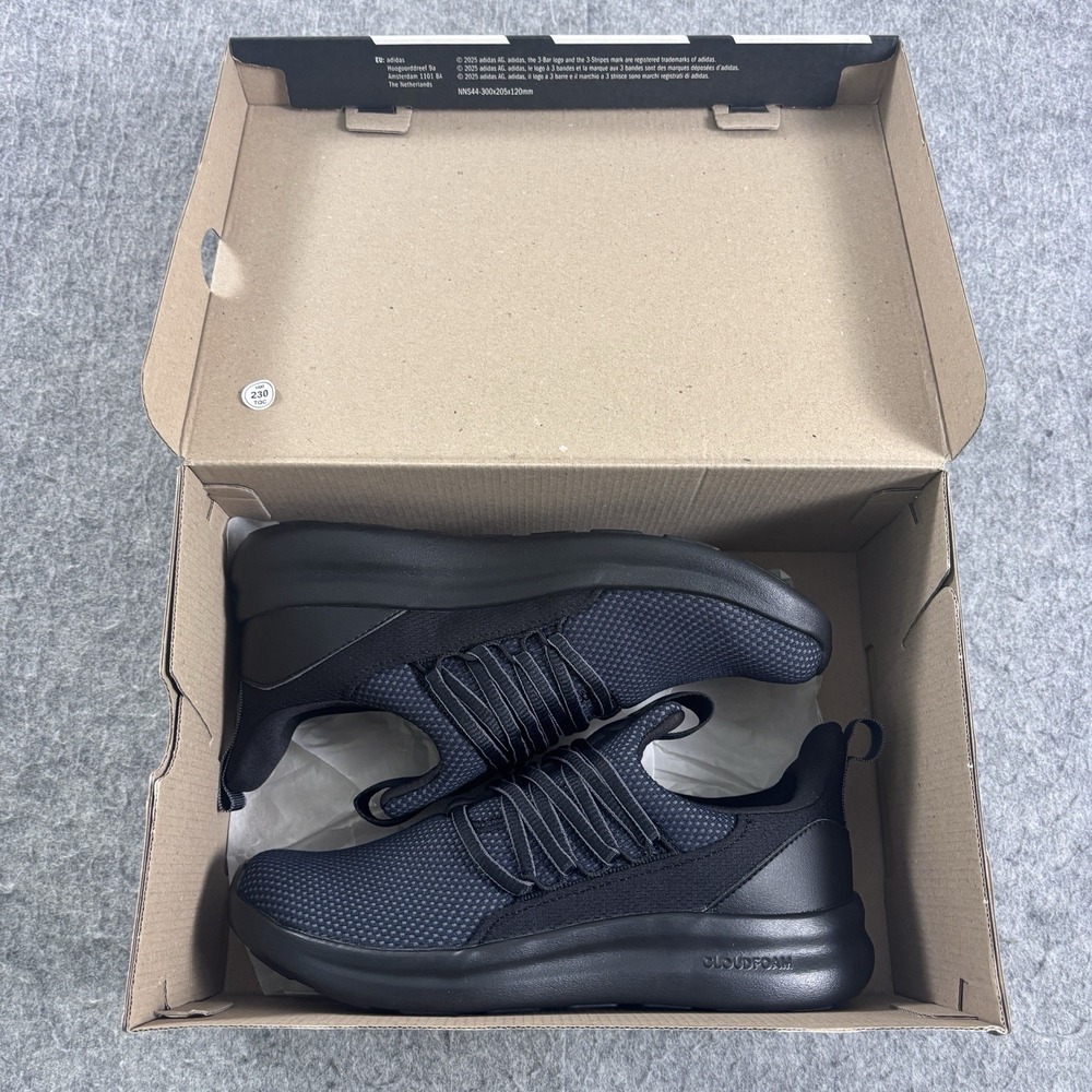 adidas Lite Racer Adapt 7.0 Kids Black Slip On Sneakers Size 5.5Y IE6382 New - Picture 4 of 9